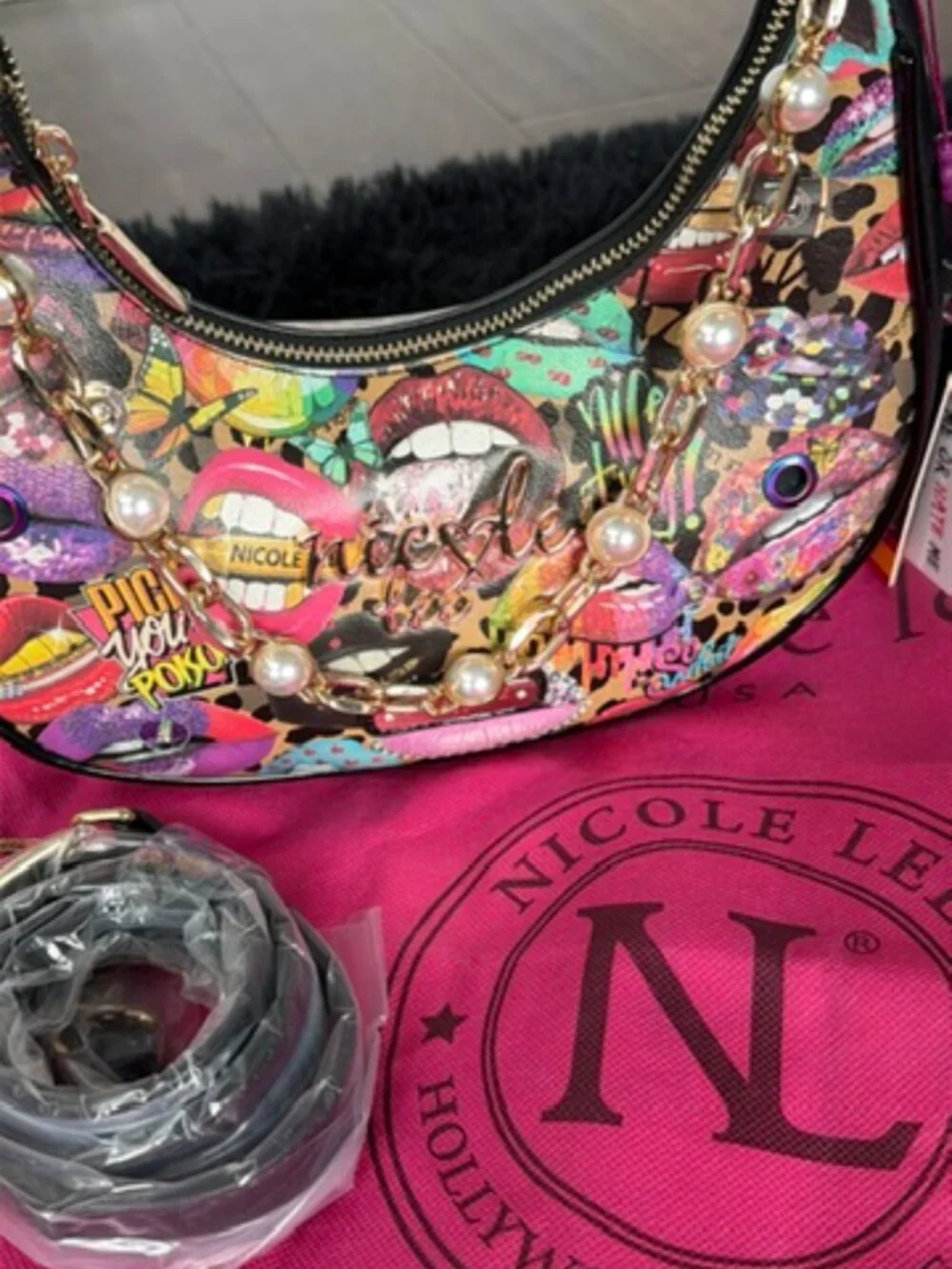 Nicole Lee ALL EMOTION Hobo/Shoulder Bag - NWT